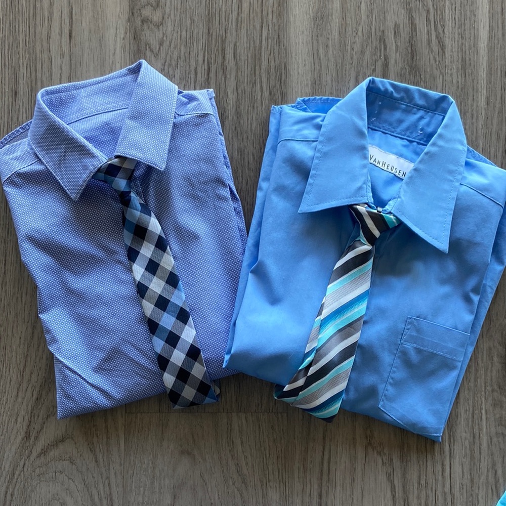 VanHeusen Boys Dress Shirts with Tie